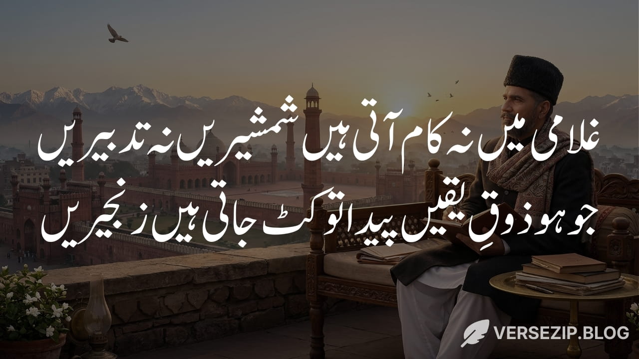 Allama iqbal poetry ghulami mein na kaam aati hain