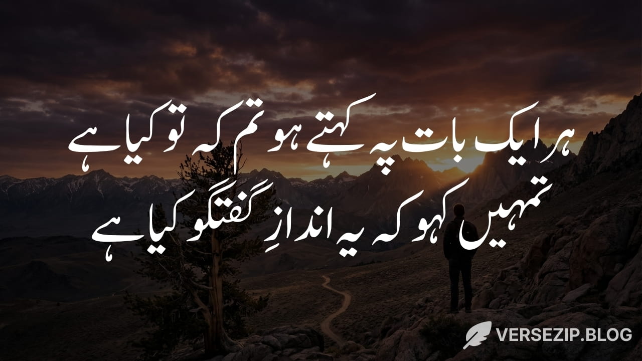 Mirza Ghalib attitude shayari in urdu text