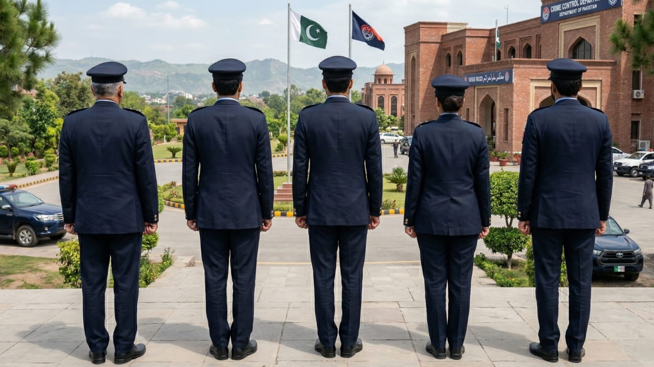 Crime Control Department officers in formal attire representing the new dress code policy