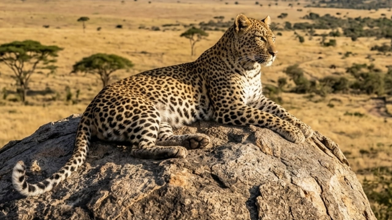 CCTV footage still showing a leopard walking near the NUST University campus in Islamabad