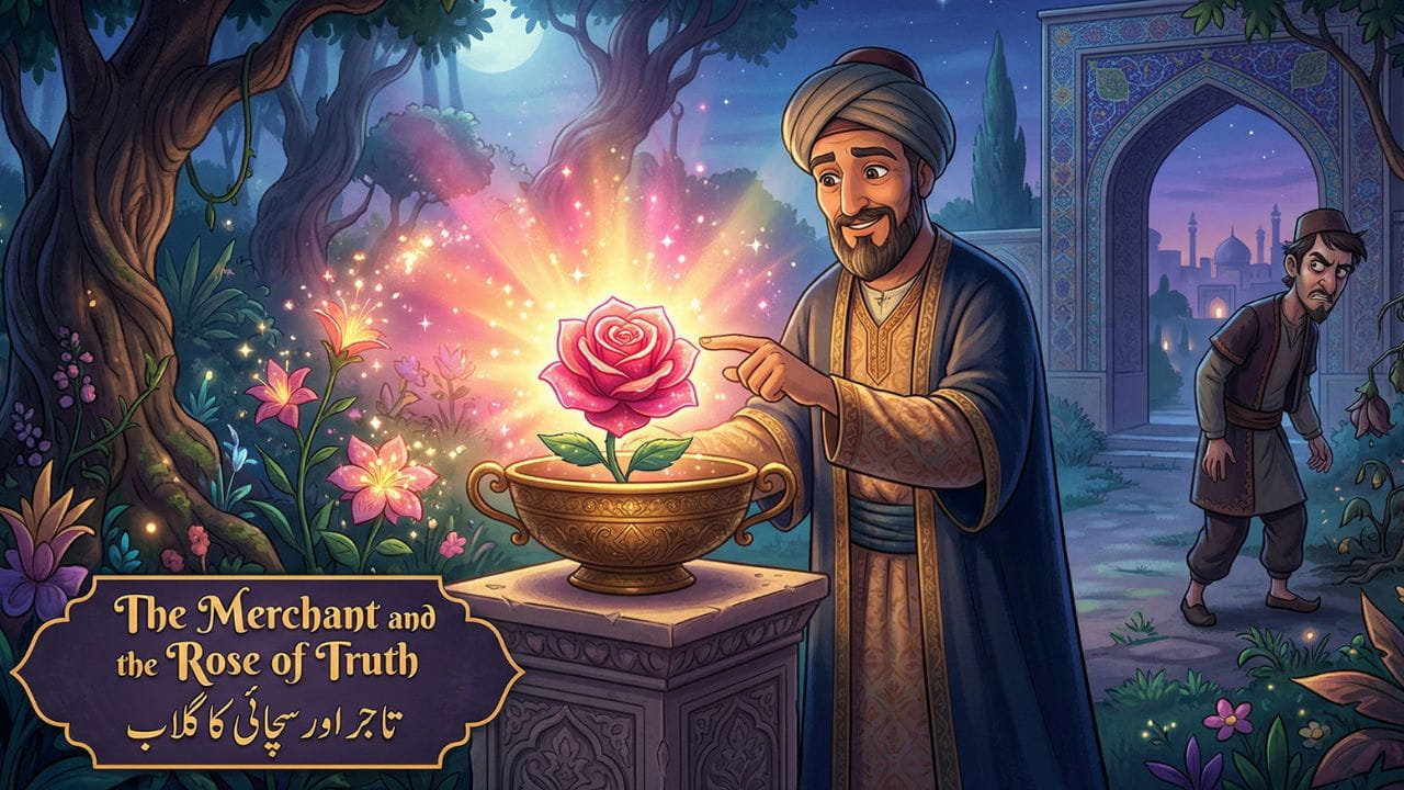 The Merchant and the Rose of Truth (تاجر اور سچائی کا گلاب)