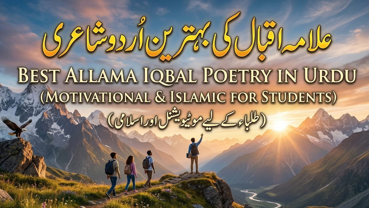 Allama iqbal poetry in urdu for students