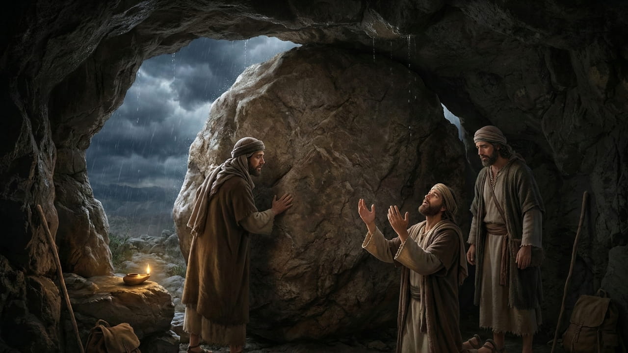 Three Men in the Cave (غار والے تین ساتھی)